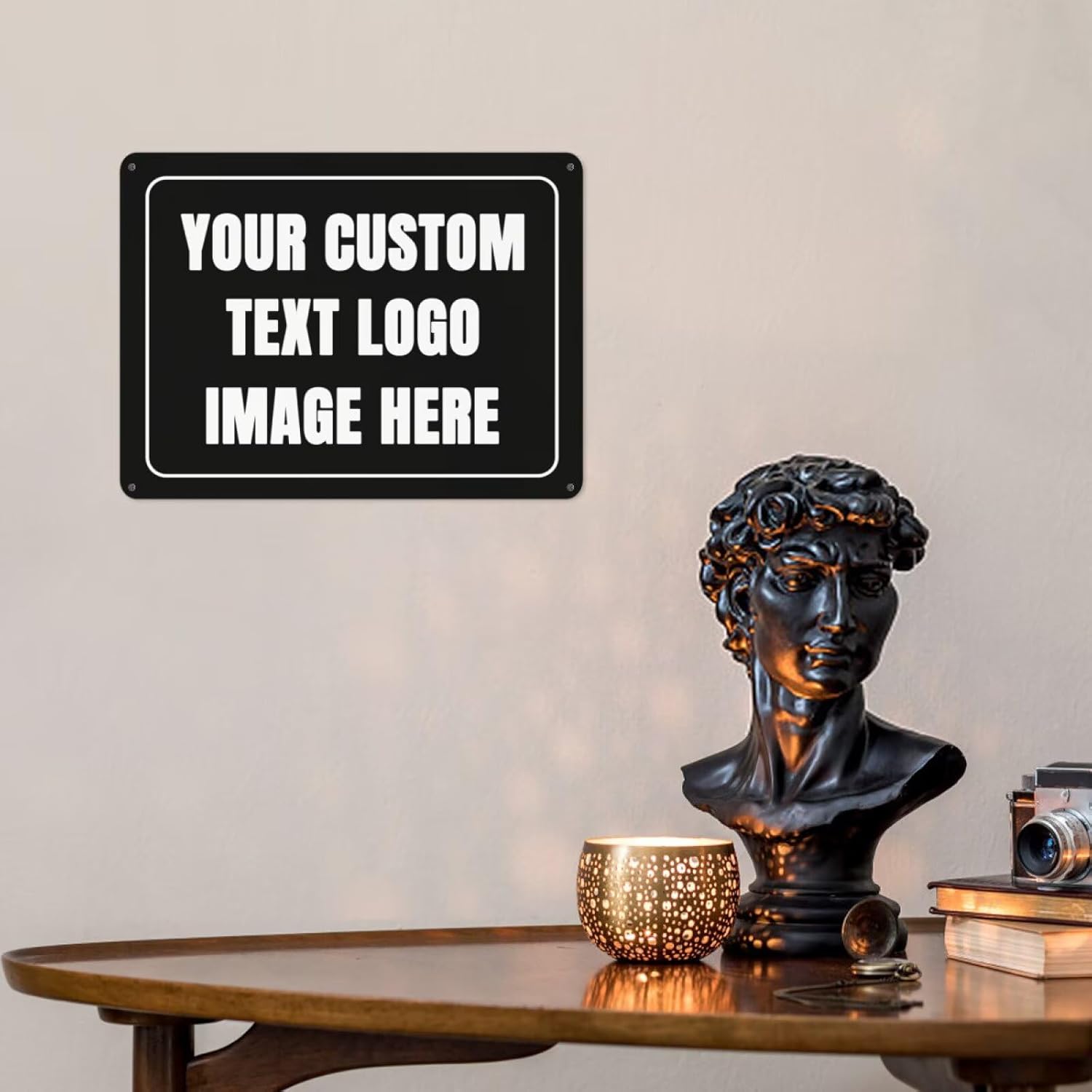 Home Office Or - Sinal personalizado sinal de metal personalizado