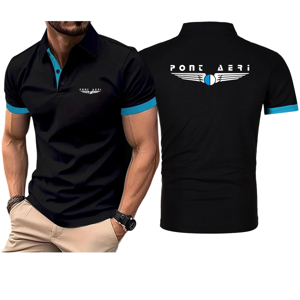 Home Office Logo - Camisa Polo Básica Masculina Disco Logo
