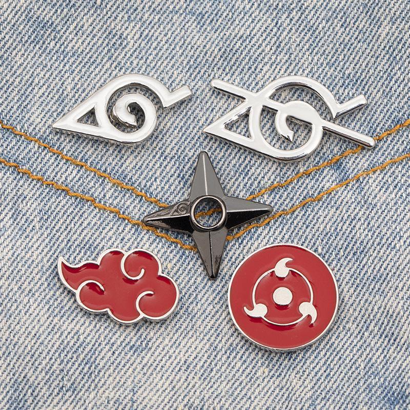 Home Office Or - Broche de Metal Naruto Akatsuki Nuvem