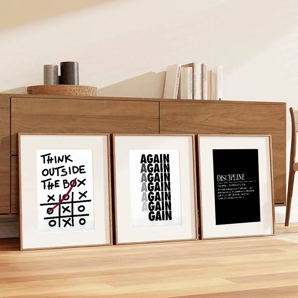 Arte de parede com texto inspi - Home Office Room Inspiration avaliação e preço