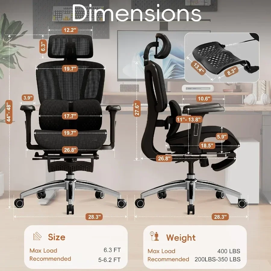 Cadeira de escritório ergonómi - Ergonomic Office Chair avaliação e preço