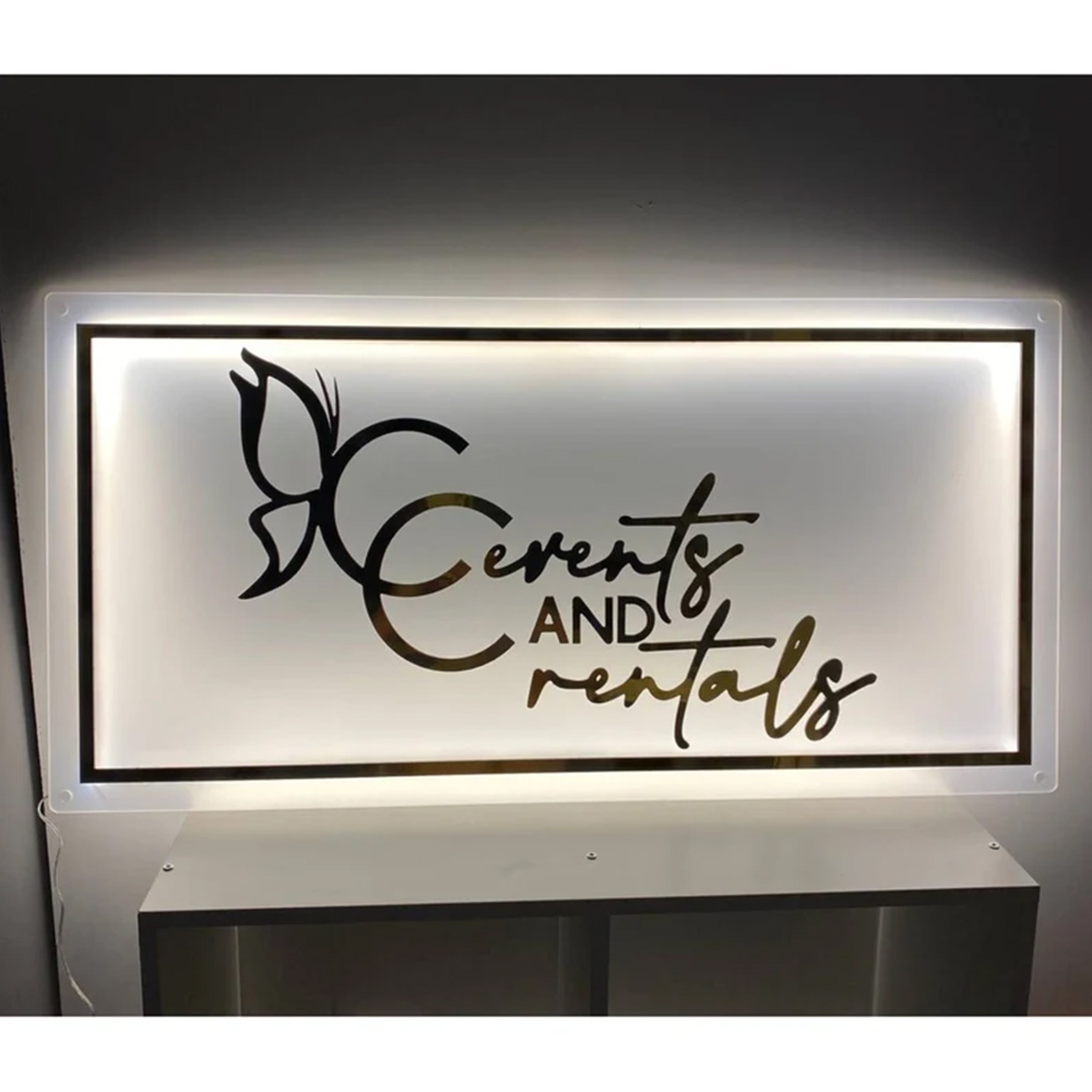 Letreiro LED Personalizado par - Home Office Logo avaliação e preço