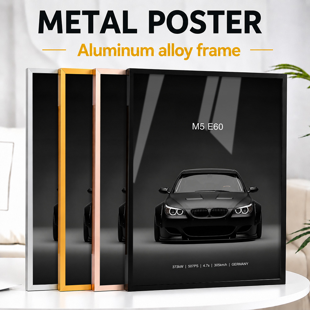Pôster de metal com imagem de  - Home Office Or avaliação e preço