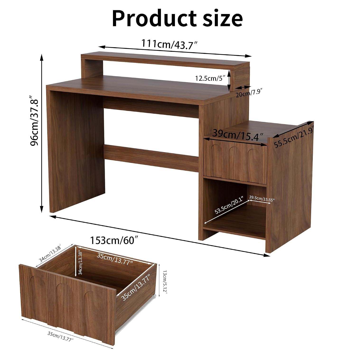 Mesa Executiva de 60 Polegadas - Home Office Work Table avaliação e preço