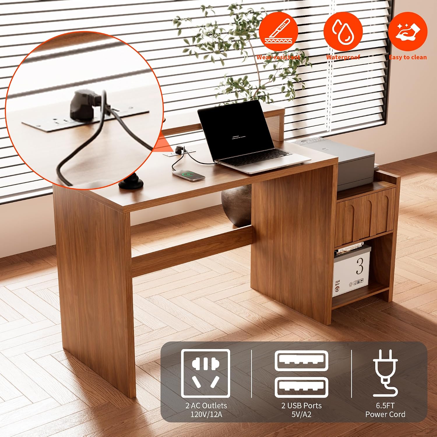Mesa Executiva de 60 Polegadas - Home Office Work Table avaliação e preço