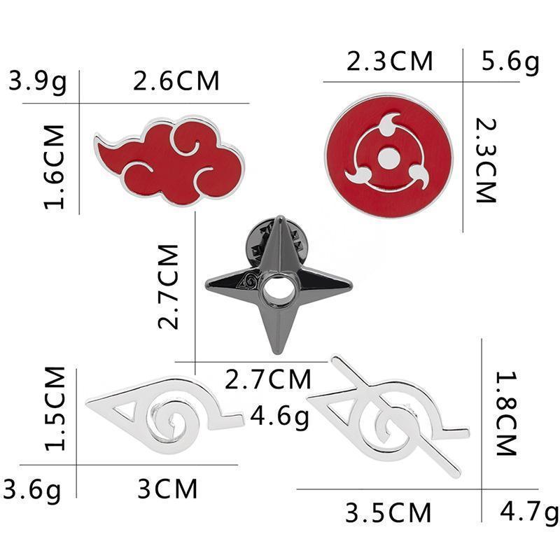 Broche de Metal Naruto Akatsuk - Home Office Or avaliação e preço